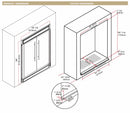 Forno 3-Piece Appliance Package - 48-Inch Gas Range, Refrigerator, & Wall Mount Hood with Backsplash in Stainless Steel