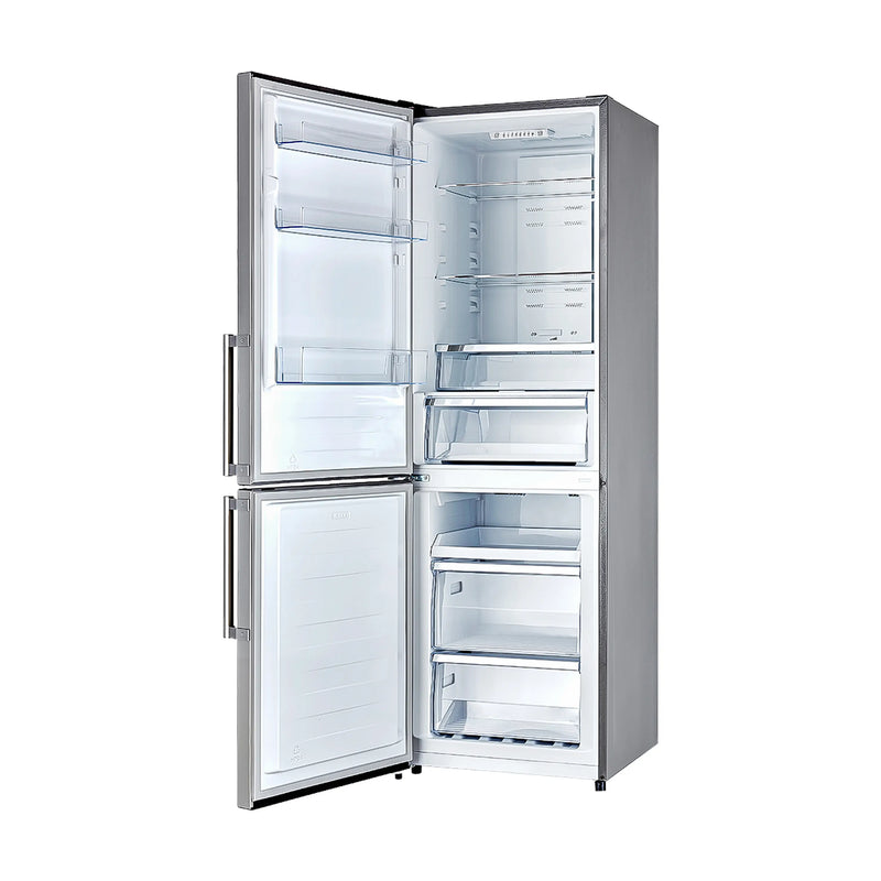Forno Guardia 23.4-Inch  10.8 cu.ft. Bottom Freezer Left Swing Door Refrigerator in Stainless Steel (FFFFD1778-24LS)