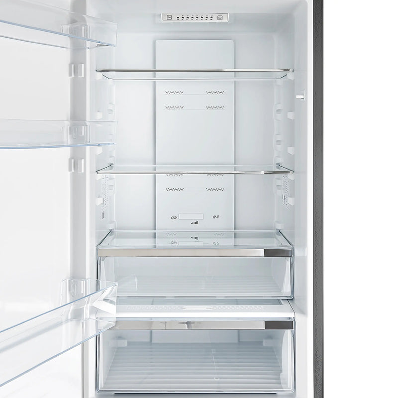 Forno Guardia 24-Inch  10.8 cu.ft. Bottom Freezer Left Swing Door Refrigerator in Stainless Steel (FFFFD1778-24LS)