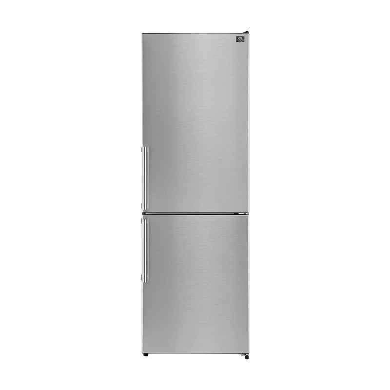 Forno Guardia 23.4-Inch  10.8 cu.ft. Bottom Freezer Right Swing Door Refrigerator in Stainless Steel (FFFFD1778-24RS)