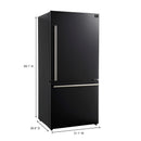 Forno 3-Piece Appliance Package - 30-Inch Leonardo Espresso Electric Range, Refrigerator, & Dishwasher in Black with Stainless Steel Handle (FBDL-007-02US)