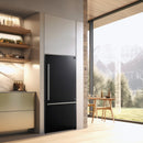 Forno Milano Espresso Package - 62-Inch, 34.4 cu. ft. Refrigerators with Bottom Freezers in Black with Stainless Steel Handle (FFFFD1787-60BLK)