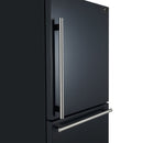FORNO 4-Piece Appliance Package- 30-Inch Electric Range, Under Cabinet Range Hood, 31-Inch Refrigerator, and Built-In Dishwasher in Black with Antique Brass Trim (FBDL-006-02US)