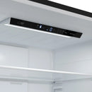 Forno Milano Espresso 31-Inch 17.2 cu. ft. Refrigerator and Bottom Freezer in Black with Antique Brass Trim, Right Hinge (FFFFD1785-31BLK)