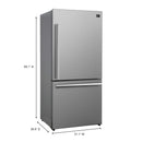 FORNO 3-Piece Appliance Package- 30-Inch Gas Range, 31-Inch Refrigerator, and Built-In Dishwasher in Stainless Steel (FBDL-012-01CAUS)