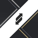 Forno Milano Espresso 31-Inch 17.2 cu. ft. Refrigerator and Bottom Freezer in Black with Antique Brass Handle, Left Hinge (FFFFD1786-31BLK)