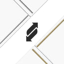 Forno Milano Espresso Package - 62-Inch, 34.4 cu. ft. Refrigerators with Bottom Freezers in White with Antique Brass Handle (FFFFD1787-60WHT)