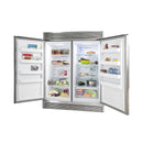 Forno Rizzuto 60-Inch 27.6 Cu. Ft. Built-In Convertible Refrigerator and Freezer in Stainless Steel with Grille Trim (FFFFD1933-60S)