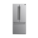 Forno 2-Piece Appliance Package - 30-inch Giovanni Gas Range and 30-Inch Gallipoli French Door Refrigerator with Bottom Freezer 17.5 Cu. Ft Capacity in Stainless Steel (FBDL-020-01CAUS)