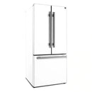 Forno 2-Piece Appliance Package - 30-Inch Electric Range and 30-Inch Refrigerator in White with Antique Brass Handle (FBDL-003-11US)