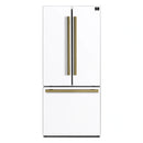 Forno 2-Piece Appliance Package - 30-Inch Electric Range and 30-Inch Refrigerator in White with Antique Brass Handle (FBDL-003-11US)