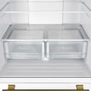Forno 2-Piece Appliance Package - 30-Inch Electric Range and 30-Inch Refrigerator in White with Antique Brass Handle (FBDL-003-11US)