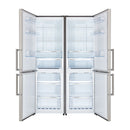 Forno Guardia 46.8-Inch 21.6 cu.ft.  Side-by-Side Bottom Freezer Refrigerator in Stainless Steel (FFFFD1778-48)