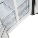 Forno Salerno Espresso 33-inch Side-by-Side 15.6 Cu.Ft. Refrigerator in Black with Antique Brass Trim (FFRBI1805-33BLK)