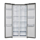 Forno 3-Piece Appliance Package - 30-Inch Gas Range, Under Cabinet Range Hood, and Refrigerator in Black with Stainless Steel Trim