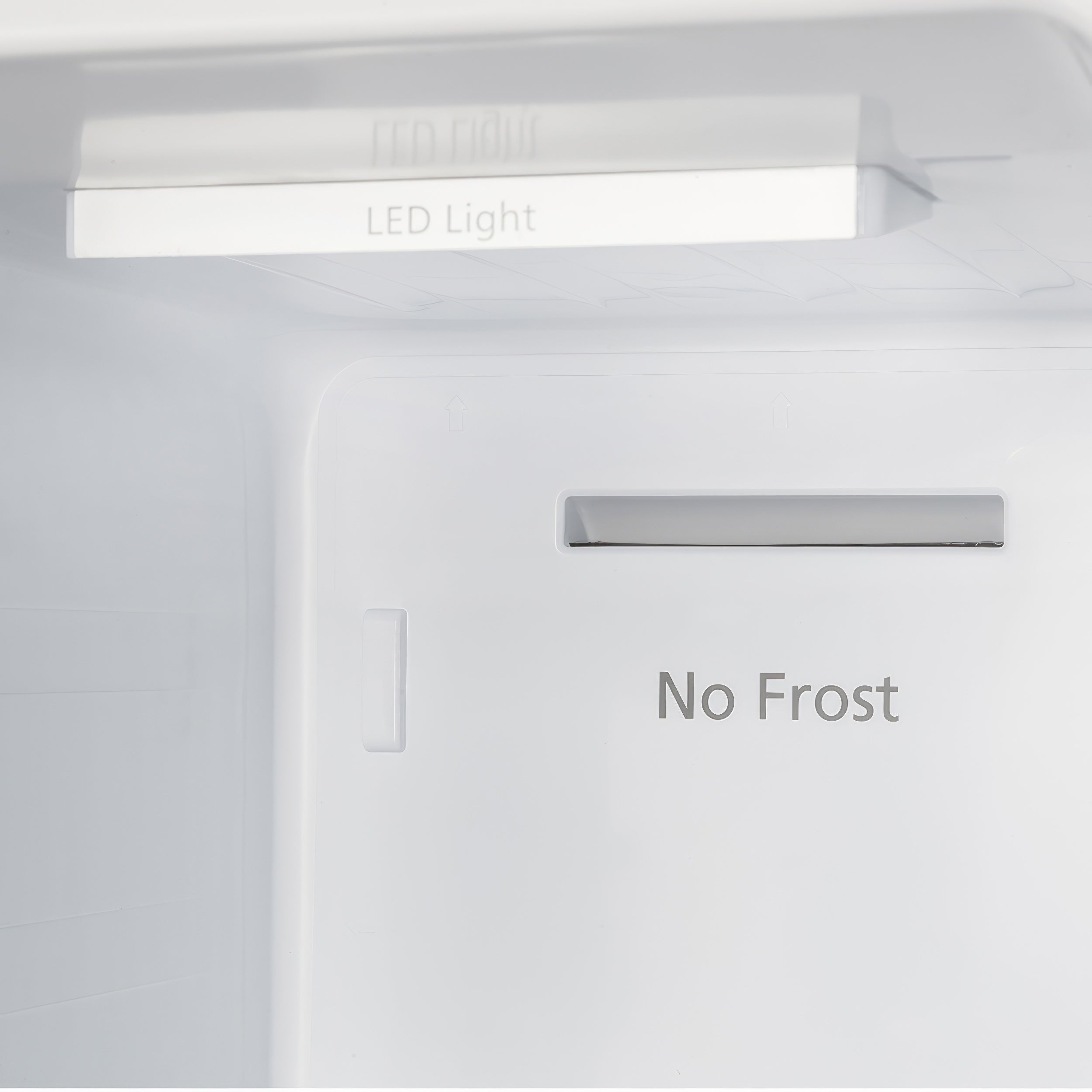 Refrigerator door with LED light and No Frost panel, dark exterior finish