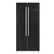 Forno Salerno Espresso 33-inch Side-by-Side 15.6 Cu.Ft. Refrigerator in Black with Stainless Steel Handle (FFRBI1805-33BLK)