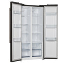 Forno 3-Piece Appliance Package - 30-Inch Gas Range, Under Cabinet Range Hood, and Refrigerator in Black with Stainless Steel Trim