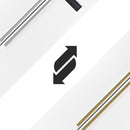 Forno Salerno Espresso 33-inch Side-by-Side 15.6 Cu.Ft. Refrigerator in White with Stainless Steel Handle (FFRBI1805-33WHT)