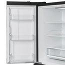 Forno Antico 5-Piece Appliance Package - 36-Inch Dual Fuel Range, 36-Inch Hood, 36-Inch Refrigerator, 24-Inch Dishwasher, & 24-Inch Microwave Oven in Black with Antique Brass Trim