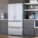 Forno 5-Piece Appliance Package - 30-Inch Gas Range, Under Cabinet Range Hood, Refrigerator, Dishwasher, and  24-Inch Microwave Oven in Stainless Steel