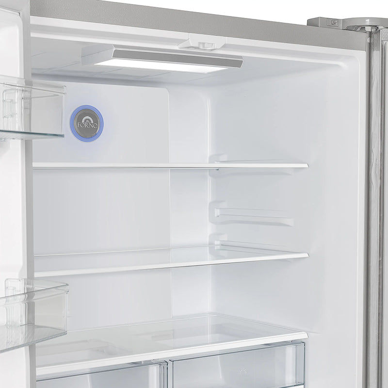 Forno 3-Piece Appliance Package - 36-Inch Galiano Dual Fuel Range, French Door Refrigerator, & Dishwasher in Stainless Steel (FBDL-009-02CAUS)