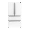 Forno Espresso Moena 36-inch 19.2 Cu.ft French Door Refrigerator in White with Stainless Steel Handle (FFRBI1820-36WHT)