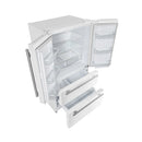 Forno 5-Piece Appliance Package - 30-Inch Gas Range, Under Cabinet Range Hood, Refrigerator, Dishwasher, and 24-Inch Microwave Oven in White with Stainless Steel Trim