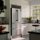 Forno 36-Inch French Door Refrigerator - 19 cu.ft with Double Freezer Drawer and Ice Maker - with 4-Inch Custom Grill (FFRBI1820-40SG)