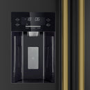 Forno 2-Piece Appliance Package - 30-Inch Slide-In Induction Range and 36-Inch Side by Side Refrigerator with Water Dispenser in Black with Antique Brass Handle (FBDL-014-14CAUS)