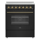 Forno Paolo 30-Inch Freestanding Electric Range in Black (FFSEL6011-30BLK)