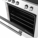 Forno 2-Piece Appliance Package - 30-Inch Electric Range and 31-Inch Refrigerator, Left Hinge in White with Stainless Steel Handle (FBDL-003-08US)