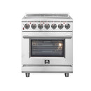 Forno 2-Piece Appliance Package - 30-Inch Electric Range and 31-Inch Refrigerator, Left Hinge in Stainless Steel (FBDL-013-02CAUS)