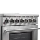 Forno 2-Piece Appliance Package - 30-Inch Electric Range and 36-Inch French Door Refrigerator in Stainless Steel (FBDL-013-03CAUS)
