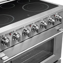 Forno 2-Piece Appliance Package - 36-Inch Electric Range and 31-Inch Refrigerator, Right Hinge in Stainless Steel (FBDL-013-06CAUS)