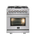Forno Massimo 30-Inch 4.32 Cu. Ft. Dual Fuel Range with 5 Burners in Stainless Steel (FFSGS6125-30)