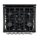 Forno 5-Piece Appliance Package - 30-Inch Gas Range, Under Cabinet Range Hood, Refrigerator, Dishwasher, and 30-Inch Microwave Drawer in Stainless Steel