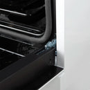 Forno 4-Piece Appliance Package - 30-Inch Espresso Gas Range , Wall Mount Range Hood, 60-Inch Built-In Convertible Refrigerator, and Dishwasher in White with Antique Brass Handle