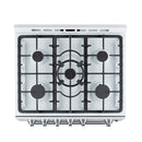 Forno Leonardo Espresso 30-Inch Gas Range in White with Stainless Steel Handle (FFSGS1116-30WHT)