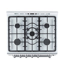 Forno 3-Piece Appliance Package - 30-Inch Gas Range, Refrigerator with Water Dispenser, and Dishwasher in White with Stainless Steel Trim