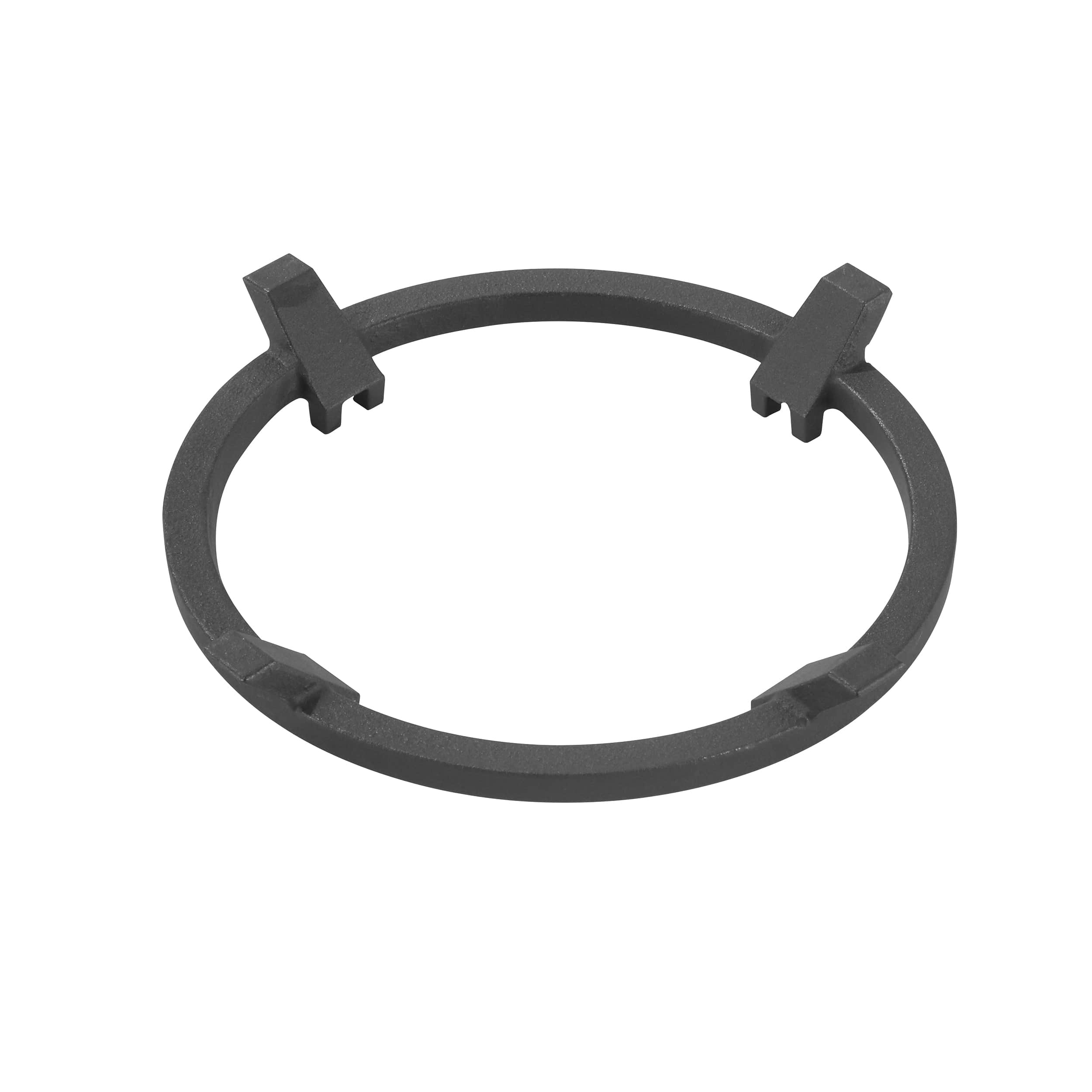 Round black burner cap ring for range cooktop