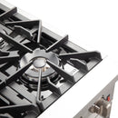 Forno 4-Piece Appliance Package - 36-Inch Gas Range, Wall Mount Range Hood, 60-Inch Built-In Convertible Refrigerator, and Dishwasher in Stainless Steel