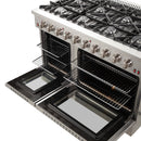 Forno 5-Piece Appliance Package - 48-Inch Gas Range, Wall Mount Range Hood, 60-Inch Refrigerator, Dishwasher, and 24-Inch Microwave Drawer in Stainless Steel