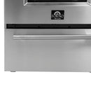 Forno Breno 24-Inch Gas Range with 4 Burners in Stainless Steel (FFSGS6272-24)