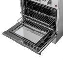 FORNO 2-Piece Appliance Package- 30-Inch Gas Range and 36-Inch French Door Refrigerator in Stainless Steel (FBDL-020-02-US)