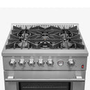 FORNO 2-Piece Appliance Package- 30-Inch Gas Range and 30-Inch French Door Refrigerator in Stainless Steel (FBDL-020-01-CAUS)