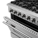 FORNO 2-Piece Appliance Package- 36-Inch Gas Range and 36-Inch Refrigerator with Water Dispenser in Stainless Steel (FBDL-021-03CAUS)