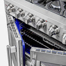 Forno Massimo 36-Inch French Door Gas Range in Stainless Steel (FFSGS6439-36)