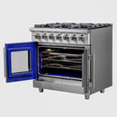 Forno Massimo 36-Inch French Door Gas Range in Stainless Steel (FFSGS6439-36)