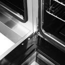 Forno 5-Piece Appliance Package - 48-inch Gas Range, Hood, Refrigerator, Dishwasher and 24-Inch Microwave Oven in Stainless Steel